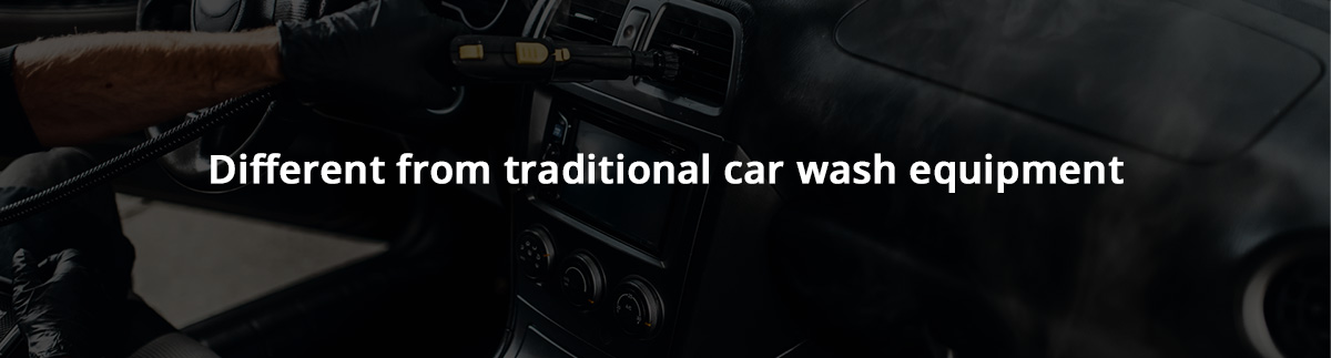 Different from traditional car wash equipment